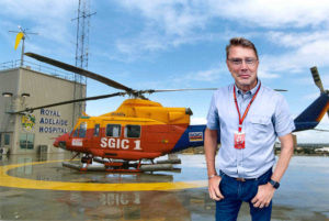 Royal Adelaide Hospital Helipad with SGIC 1 Helicopter comp. Mika Hakkinen.