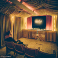 A Suburban Backyard Cinema, Disused Photographs, Adelaide, South Australia.